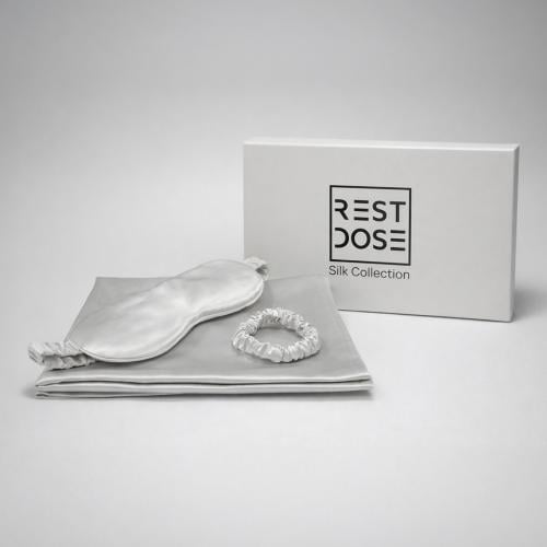 مجموعة حرير طبيعي 100% - 3 قطع