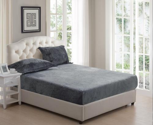 طقم شراشف مخمل مزدوج 3 قطع