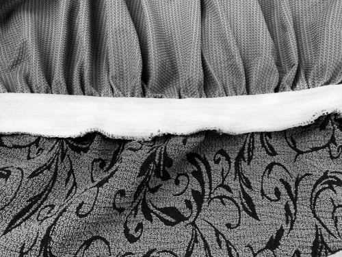 تلبيسة كنب مزدوج لشخصين رمادي غامق جاكار