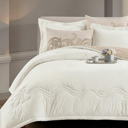 طقم مفرش صيفي مزدوج 6 قطع