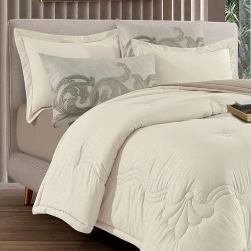 طقم مفرش صيفي مزدوج 6 قطع