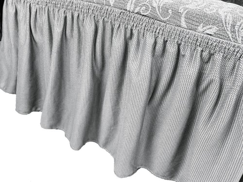 تلبيسة كنب مزدوج لشخصين رمادي فاتح جاكار