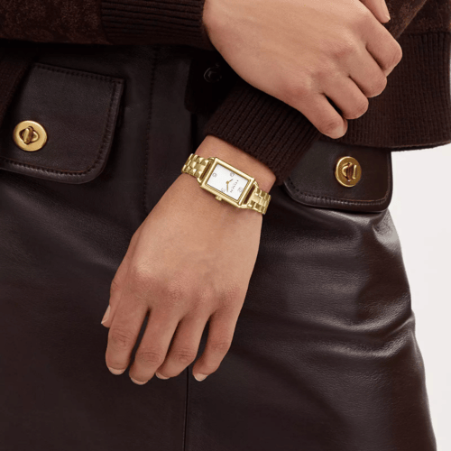 ساعة ماركة كوتش - ذهبي