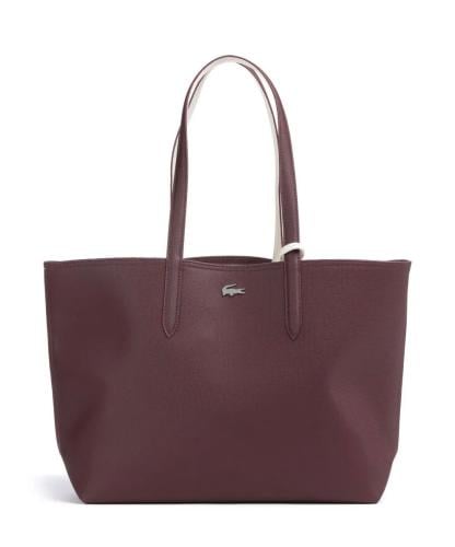 شنطة لاكوست دبل فيس - عودي وابيض