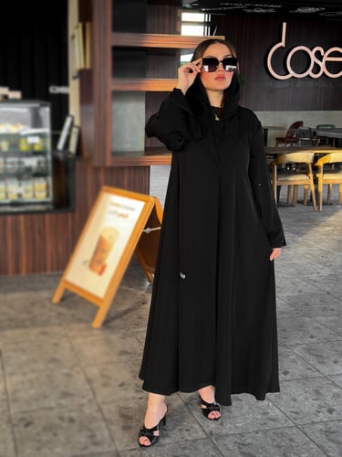 عباية رسمية دبل كلوش بتصميم خاص