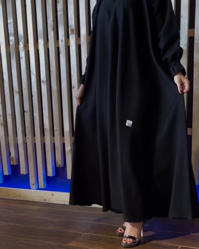 عباية كتان دبل كلوش