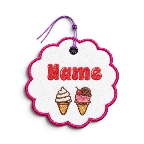 Ice cream name tag