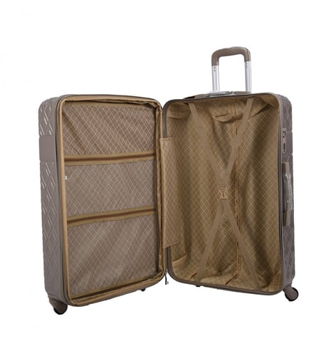 مورانو طقم شنط سفر فايبر من 4 قطع منقوش ذهبي