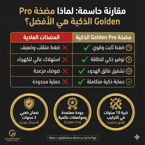 مضخة جولدن برو سمارت 3 تزيد دفع الموية وتحافظ على...