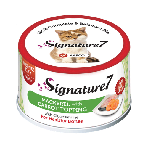 سيقنتشر7 طعام رطب للقطط ماكريل والجزر 70جم