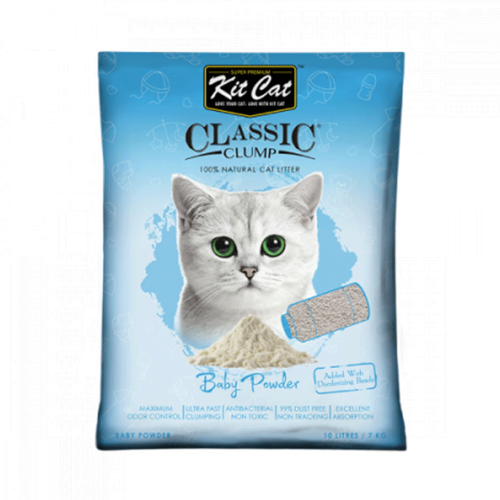 كت كات رمل قطط عالي التكتل برائحة بودرة الاطفال 20...