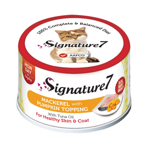 سيقنتشر7 طعام رطب للقطط ماكريل واليقطين 70جم