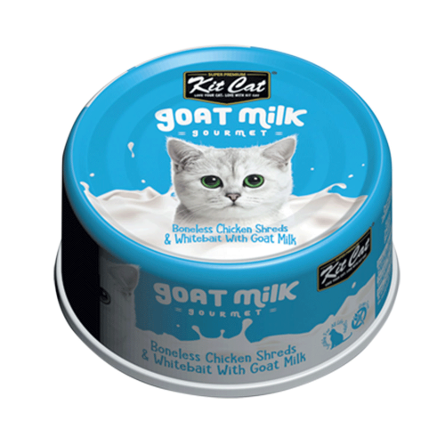 كت كات طعام للقطط بالدجاج مع السمك الابيض و حليب ا...