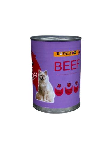 رويال زوو معلبات مفروم بنكهة اللحم البقري للقطط ال...