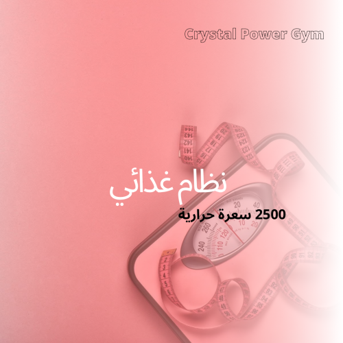 نظام غذائي 2500 سعرة