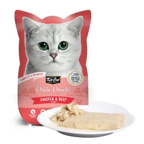 كيت كات بتيت باوتش الكامل طعام قطط بالدجاج و واللح...