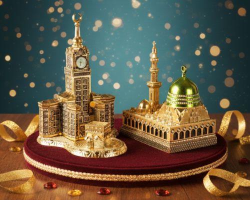 عرض خاص مجسمين الحرم المكي والقبة