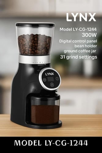 مطحنة قهوة لينكس (LYNX)– قوة 300 واط وشفرات ستانلس...