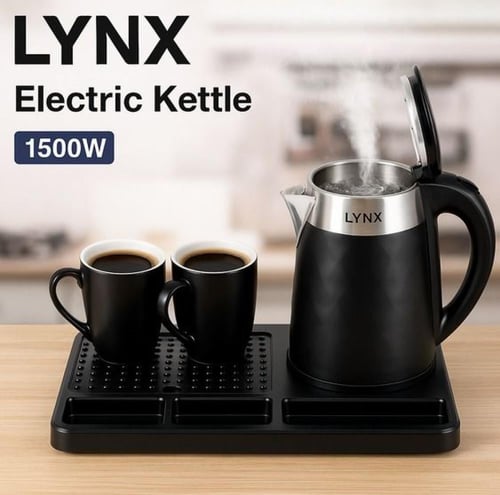 طقم غلاية كهربائية LYNX بقوة 1500 واط – ركن الشاي...