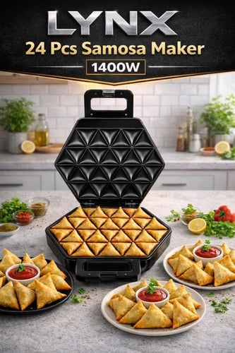 صانعة السمبوسة الكهربائية لينكس (LYNX)– سعة 24 قطع...