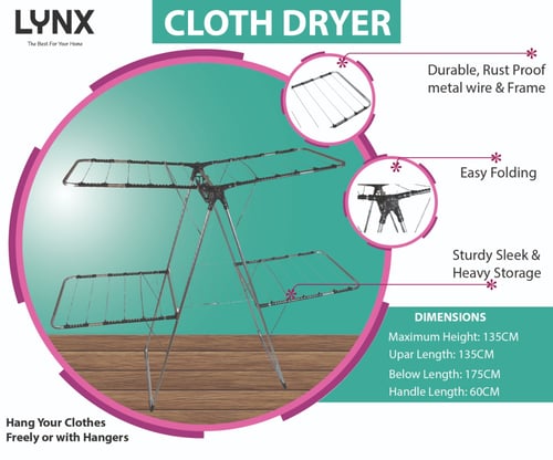 رفوف تجفيف الملابس من لينكس - قابلة للطي ومحمولة و...