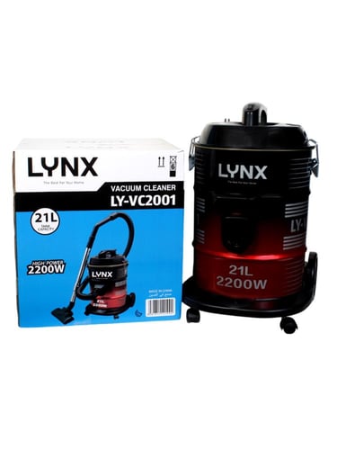 مكنسة كهربائية LYNX البرميلية 2200 وات - سعة 21 لت...
