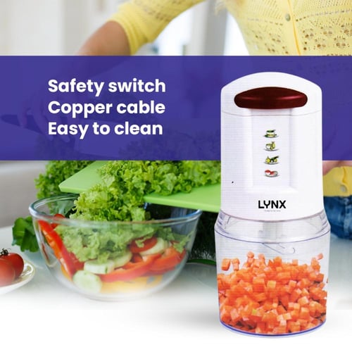قطاعة خضار كهربائية 450 واط سعة 500 مل - لينكس
