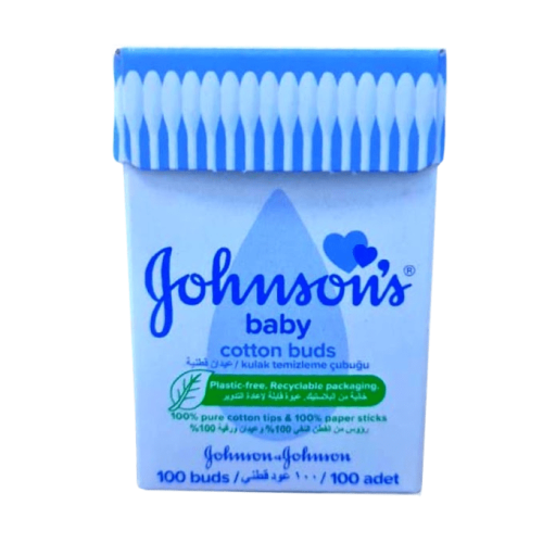 جونسون اعواد قطن 100 عبوه