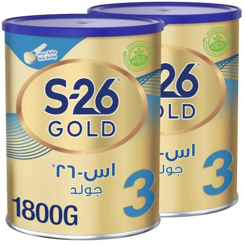 إس-26 بروجرس جولد حليب أطفال رقم (3) 1800 جم عبوة...