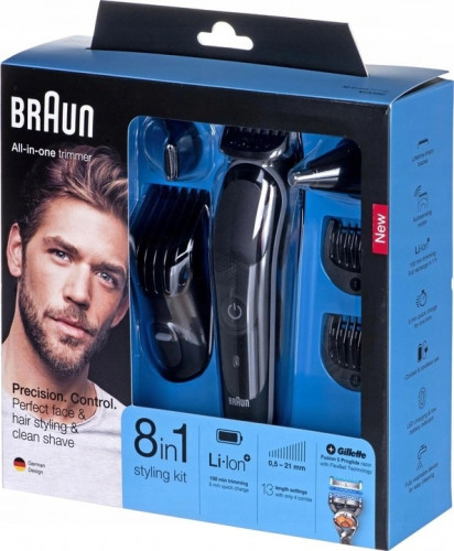 مجموعة ماكينة الحلاقة اول ان وان 8 في 1 للرجال من...