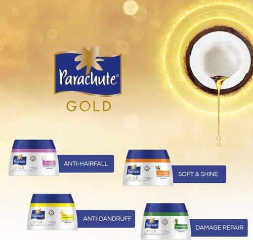 باراشوت كريم تصفيف شعر لإصلاح التلف بجوز الهند وال...