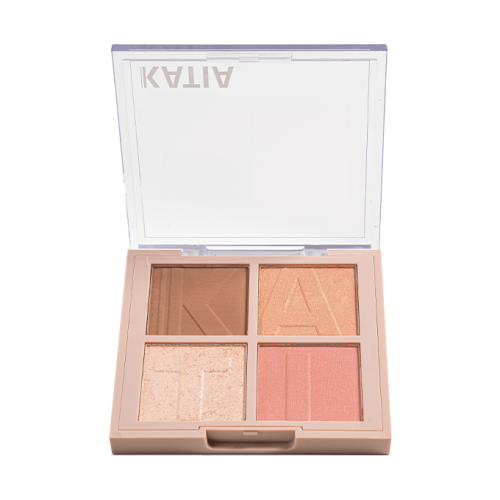 كاتيا مجموعة برونز واحمر خدود وهايلايتر KT794