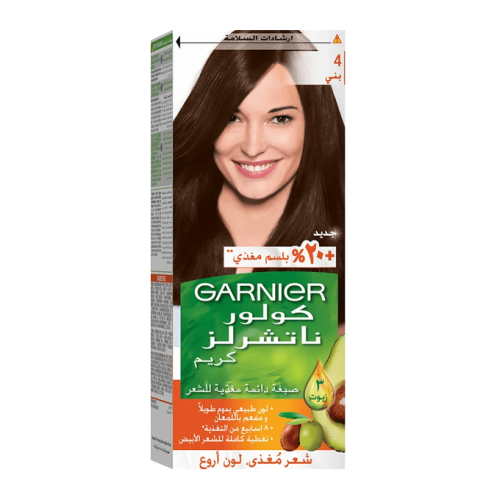 غارنييه صبغه شعر كولور ناتشرلز 4 بني