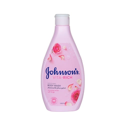 جونسون سائل استحمام فيتا ريتش مع ماء الورد 400 مل