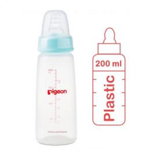 بيجون رضاعة بلاستيك 200مل خالية من BPA غطاء شفاف