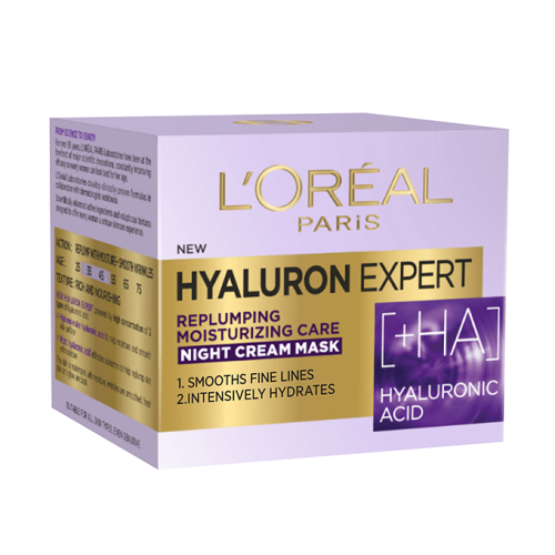 لوريال كريم حمض الهيالورونيك الليل 50مل