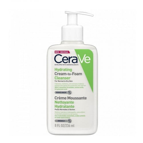 سيرافى غسول كريمى رغوى مرطب للبشره العاديه و الجاف...