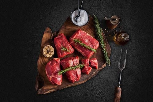 لحم بقري بدون العظم