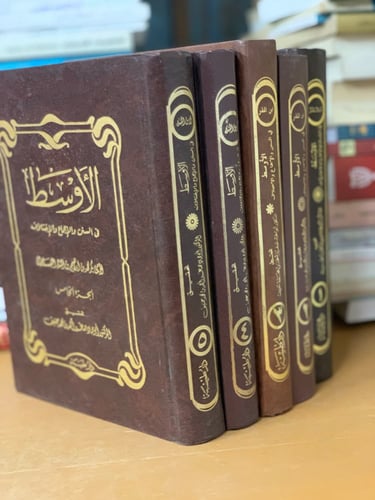 الأوسط في السنن والإجماع والإختلاف (خمسة أجزاء) لـ...