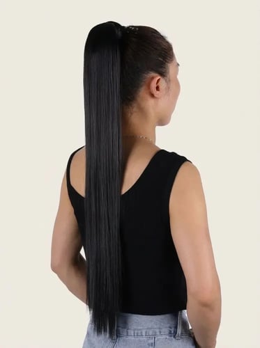 مشبك بونيتيل بشعر طبيعي