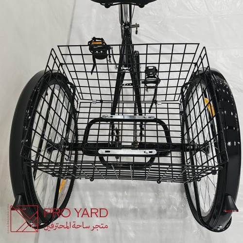 سيكل ثلاث كفرات رياضي لون أسود