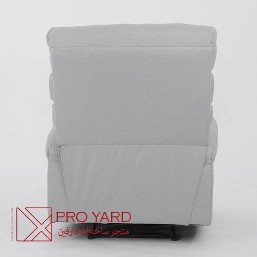 كرسي استرخاء مخمل لون رصاصي