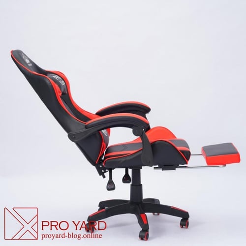 كرسي العاب قيمنق لون أحمر بأسود