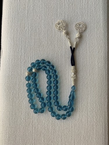 سبحة بكلايت مزينة بخيوط الفضة الخالصة