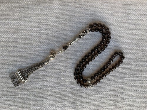 حجر كريم كوارتز مزين بالفضة الخالصة