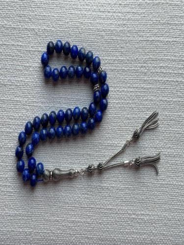 حجر كريم لازورد مزين بالفضة الخالصة