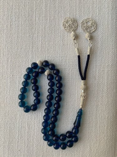 سبحة بكلايت مزينة بخيوط الفضة الخالصة