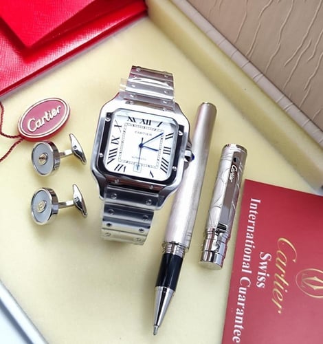 ساعة كارتير و قلم وكبك