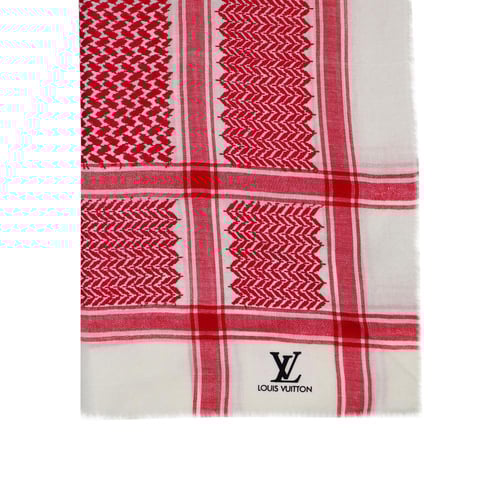 شال كشميري ماركة لويس فيتون تصميم شماغ