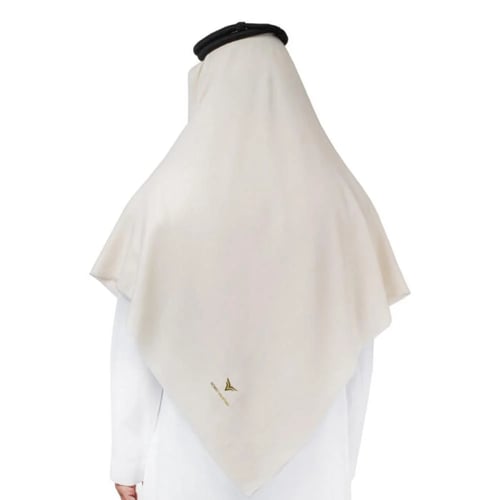 شال كشميري ماركة روميو فلنتينو لون كريمي سادة